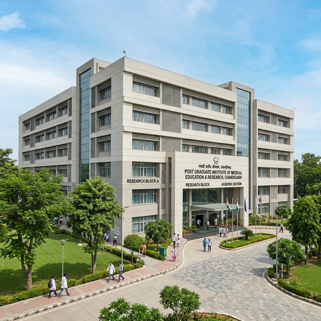 NIAHS Research Block B building at PGIMER Chandigarh